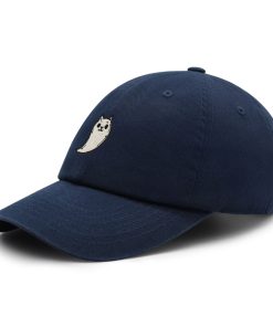 Gespenst Katze Premium Vaterhut Gestickte Baseballkappe Niedlich gespenst katze premium vaterhut gestickte baseballkappe niedlich 6856