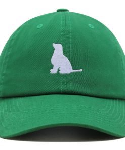 golden retriever silhouette premium vaterhut gestickte baumwoll baseballkappe umriss 1041