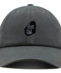 gorilla gesicht premium vaterhut gestickte baseballkappe zoo schimpanse 6864
