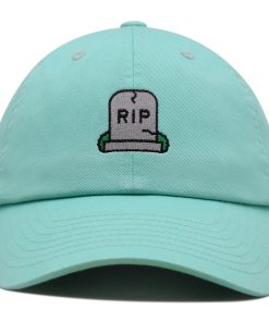 grabstein premium vaterhut gestickte baseballkappe rip 1801