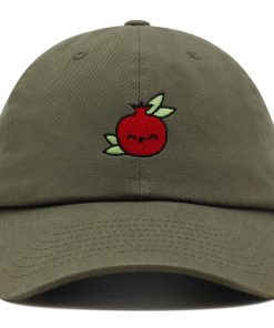 Granatapfel Premium Vaterhut Gestickte Baseballkappe Vegan Frucht Granat granatapfel premium vaterhut gestickte baseballkappe vegan frucht granat 1719