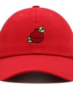 Granatapfel Premium Vaterhut Gestickte Baseballkappe Vegan Frucht Granat granatapfel premium vaterhut gestickte baseballkappe vegan frucht granat 5020