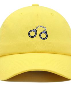 handschellen premium vaterhut gestickte baseballkappe polizei gefangener 7368