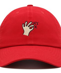 Handzeichen Premium Vaterhut Gestickte Baseballkappe Ok handzeichen premium vaterhut gestickte baseballkappe ok 8623