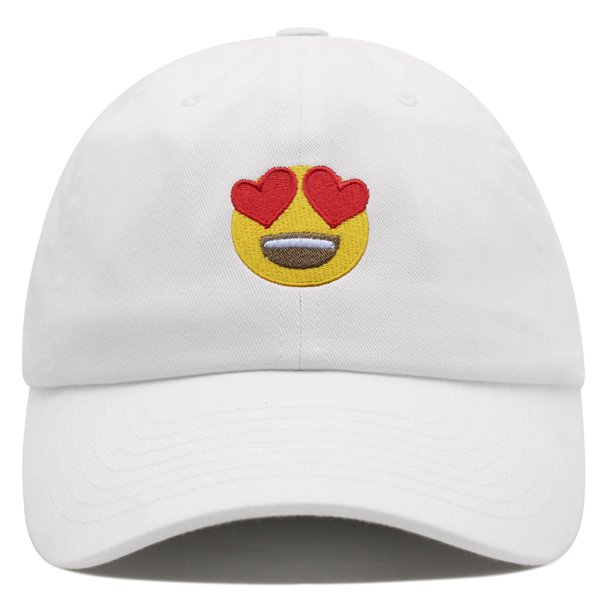 Herz Augen Emoji Premium Vaterhut Gestickte Baseballkappe Romantische Liebe herz augen emoji premium vaterhut gestickte baseballkappe romantische liebe 4940