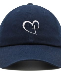 Herz Und Kreuz Premium Vaterhut Gestickte Baumwoll Baseballkappe Christlicher Glaube herz und kreuz premium vaterhut gestickte baumwoll baseballkappe christlicher glaube 3018