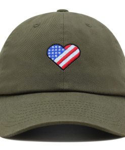 Herz US Flagge Premium Vaterhut Gestickte Baumwoll Baseballkappe Liebe USA herz us flagge premium vaterhut gestickte baumwoll baseballkappe liebe usa 1303