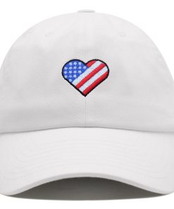 Herz US Flagge Premium Vaterhut Gestickte Baumwoll Baseballkappe Liebe USA herz us flagge premium vaterhut gestickte baumwoll baseballkappe liebe usa 8411