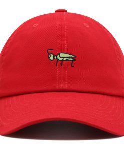 heuschrecke premium vaterhut gestickte baseballkappe grün 6973