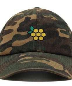 honigwabe premium vaterhut gestickte baseballkappe honig logo 6286