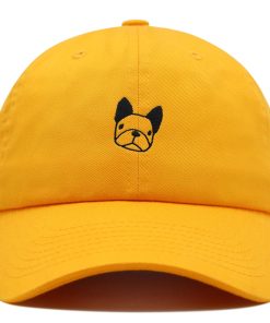 Hundegesicht Premium Vaterhut Gestickte Baseballkappe Welpe Französische Bulldogge hundegesicht premium vaterhut gestickte baseballkappe welpe französische bulldogge 7850