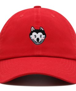 husky premium vaterhut gestickte baseballkappe hund welpe 6493