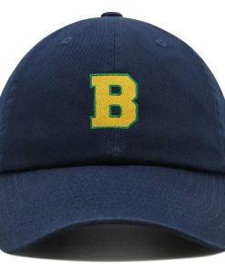 Initial B College Letter Premium Vaterhut Gestickte Baumwoll Baseballkappe Gelbes Alphabet initial b college letter premium vaterhut gestickte baumwoll baseballkappe gelbes alphabet 7330