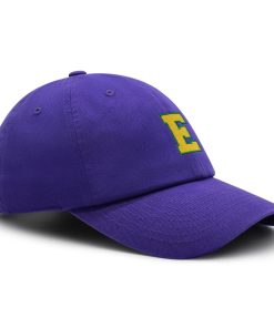 initial e college letter premium vaterhut gestickte baumwoll baseballkappe gelbes alphabet 6412