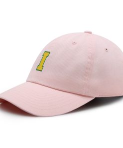 Initial I College Letter Premium Vaterhut Gestickte Baumwoll Baseballkappe Gelbes Alphabet initial i college letter premium vaterhut gestickte baumwoll baseballkappe gelbes alphabet 5355