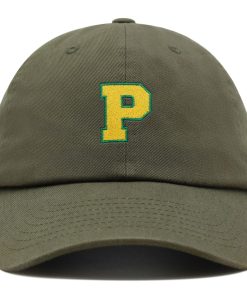 Initial P College Letter Premium Vaterhut Gestickte Baumwoll Baseballkappe Gelbes Alphabet initial p college letter premium vaterhut gestickte baumwoll baseballkappe gelbes alphabet 1522
