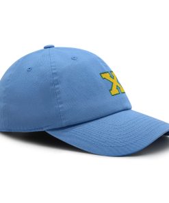 initial x college letter premium vaterhut gestickte baumwoll baseballkappe gelbes alphabet 8982