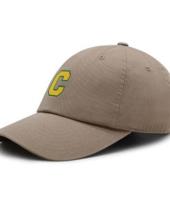 initialen c college buchstabe premium vaterhut gestickte baumwoll baseballkappe gelbes alphabet 7758