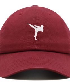 Kampfsport Silhouette Premium Vaterhut Gestickte Baumwoll Baseballkappe Tae Kwon Do kampfsport silhouette premium vaterhut gestickte baumwoll baseballkappe tae kwon do 2445