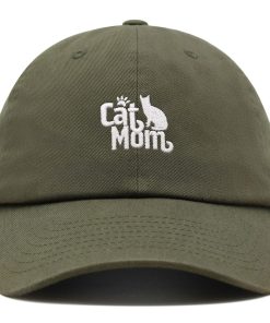 katzenmama premium vaterhut gestickte baumwoll baseballkappe silhouette 6349