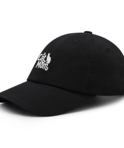 katzenmama premium vaterhut gestickte baumwoll baseballkappe silhouette 7900