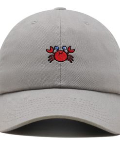 krabbe premium vaterhut gestickte baseballkappe rote meeresfrüchte 3608