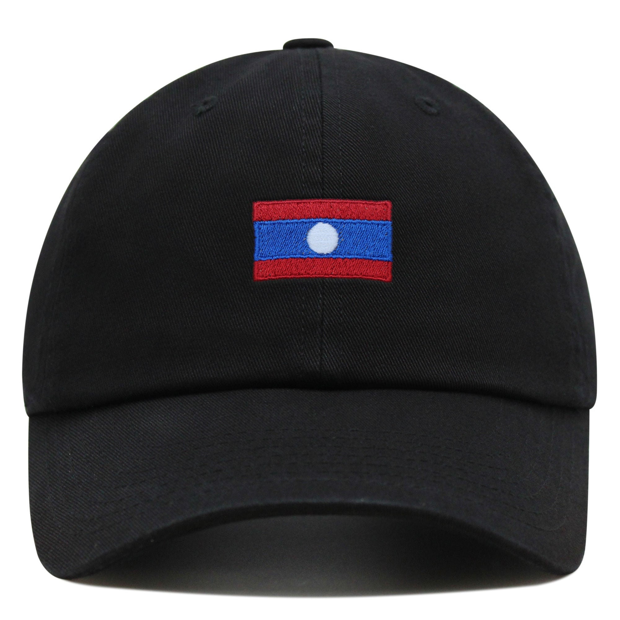 laos flagge premium vaterhut gestickte baumwoll baseballkappe länderflaggen serie 2042