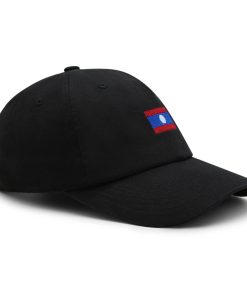 laos flagge premium vaterhut gestickte baumwoll baseballkappe länderflaggen serie 4197