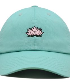 lotusblume premium vaterhut gestickte baseballkappe teich 5189