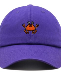 lustige krabbe premium vaterhut gestickte baseballkappe ozean fisch angeln 4293