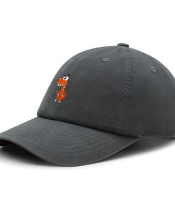 lustiger oranger dinosaurier premium vaterhut gestickte baseballkappe lustig dino 6712