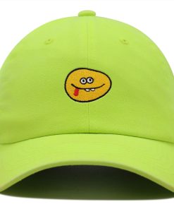 Lustiges Gesicht Premium Vaterhut Gestickte Baseballkappe Emoji lustiges gesicht premium vaterhut gestickte baseballkappe emoji 3931