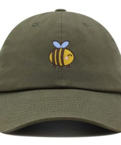 Lächelnde Honigbiene Premium Vaterhut Gestickte Baumwoll Baseballkappe Honigbiene lächelnde honigbiene premium vaterhut gestickte baumwoll baseballkappe honigbiene 1404