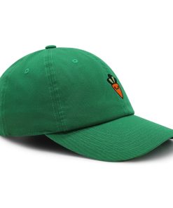 lächelnde karotte premium vaterhut gestickte baseballkappe gemüse vegan 2597