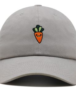 lächelnde karotte premium vaterhut gestickte baseballkappe gemüse vegan 2881