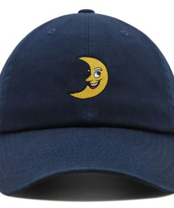 lächelnder halbmond premium vaterhut gestickte baseballkappe lustig 3055