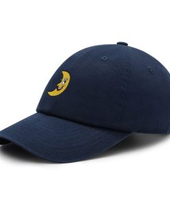 lächelnder halbmond premium vaterhut gestickte baseballkappe lustig 6404