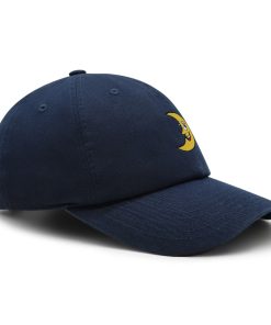 lächelnder halbmond premium vaterhut gestickte baseballkappe lustig 8591