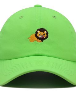 löwe premium vaterhut gestickte baseballkappe zoo könig 7735