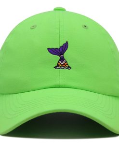 meerjungfrau schwanz premium vaterhut gestickte baseballkappe niedlich 5883