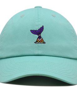 meerjungfrau schwanz premium vaterhut gestickte baseballkappe niedlich 7620