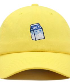 Milch Premium Vaterhut Gestickte Baseballkappe Getränk Feinschmecker milch premium vaterhut gestickte baseballkappe getränk feinschmecker 5621