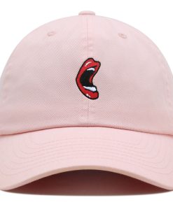 Mund Premium Vaterhut Gestickte Baseballkappe Schreiender Mund mund premium vaterhut gestickte baseballkappe schreiender mund 4072