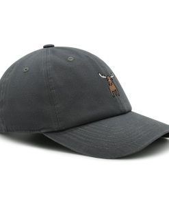 niedlicher elch premium vaterhut gestickte baumwoll baseballkappe tier 6744