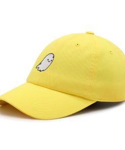 Niedlicher Geist Premium Vaterhut Gestickte Baseballkappe Gruselig niedlicher geist premium vaterhut gestickte baseballkappe gruselig 7786