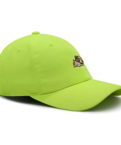 Niedlicher Hund beim Rennen Premium Vaterhut Gestickte Baumwoll Baseballkappe Welpe Rennend niedlicher hund beim rennen premium vaterhut gestickte baumwoll baseballkappe welpe rennend 3332