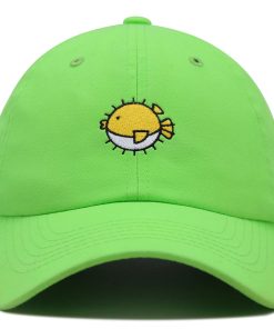 niedlicher kugelfisch premium vaterhut gestickte baseballkappe giftfisch 7155