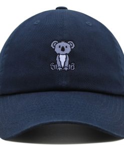 Niedlicher Sitzender Koala Premium Vaterhut Gestickte Baumwoll Baseballkappe Bär Cartoon niedlicher sitzender koala premium vaterhut gestickte baumwoll baseballkappe bär cartoon 4604