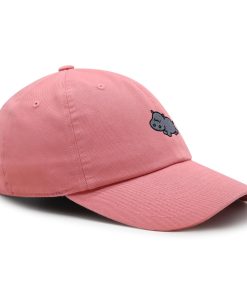 niedliches nilpferd premium vaterhut gestickte baseballkappe nilpferd zoo 7503