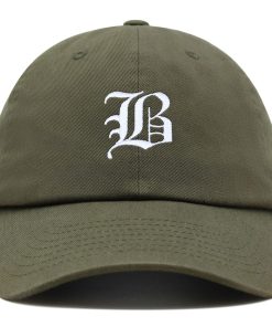 Old English Letter B Premium Vaterhut Gestickte Baumwoll Baseballkappe Englisch Alphabet old english letter b premium vaterhut gestickte baumwoll baseballkappe englisch alphabet 3869